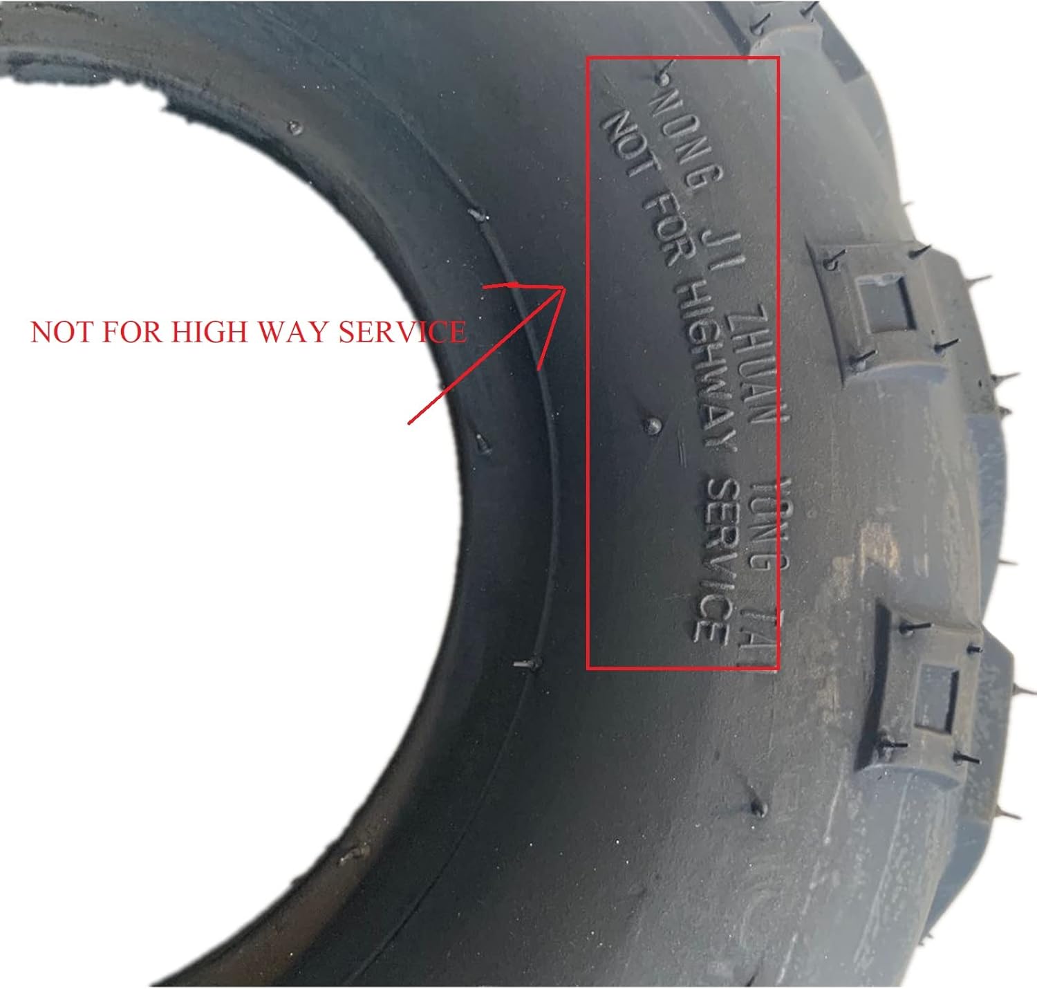 SUNROAD 2pcs 18x8.50-8 Garden Lawn Mower Turf Tires 4PR Tubeless Tire 18x8.50x8