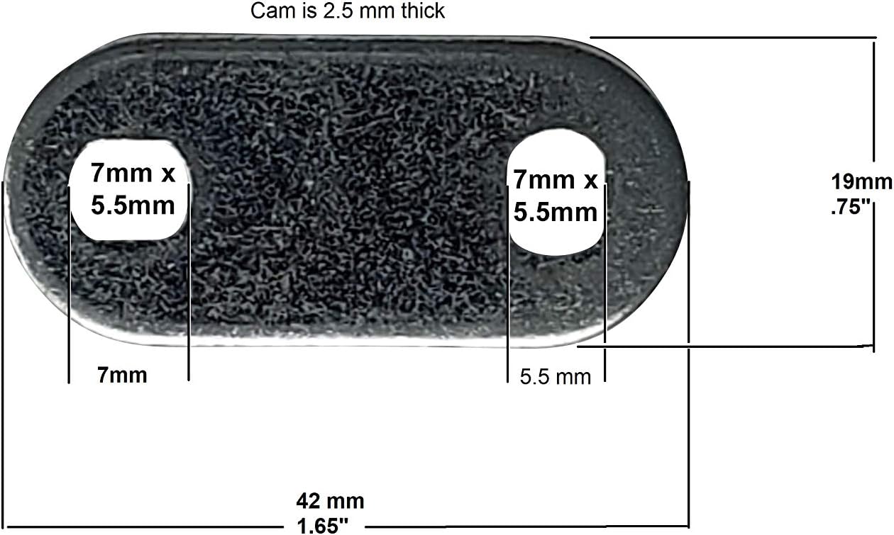Fulcrum Premium 7/8 Inch RV Compartment Locks - 7/8" Pack of 5 - Cabinet Locks - RV Storage Locks - Utility Cam Locks (5, 7/8 Inch) Pack of 2