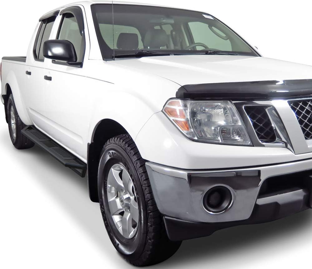 APS iArmor 6.5in Nerf Bars Square Rocker Guards Compatible with Nissan Frontier Crew Cab 05-22