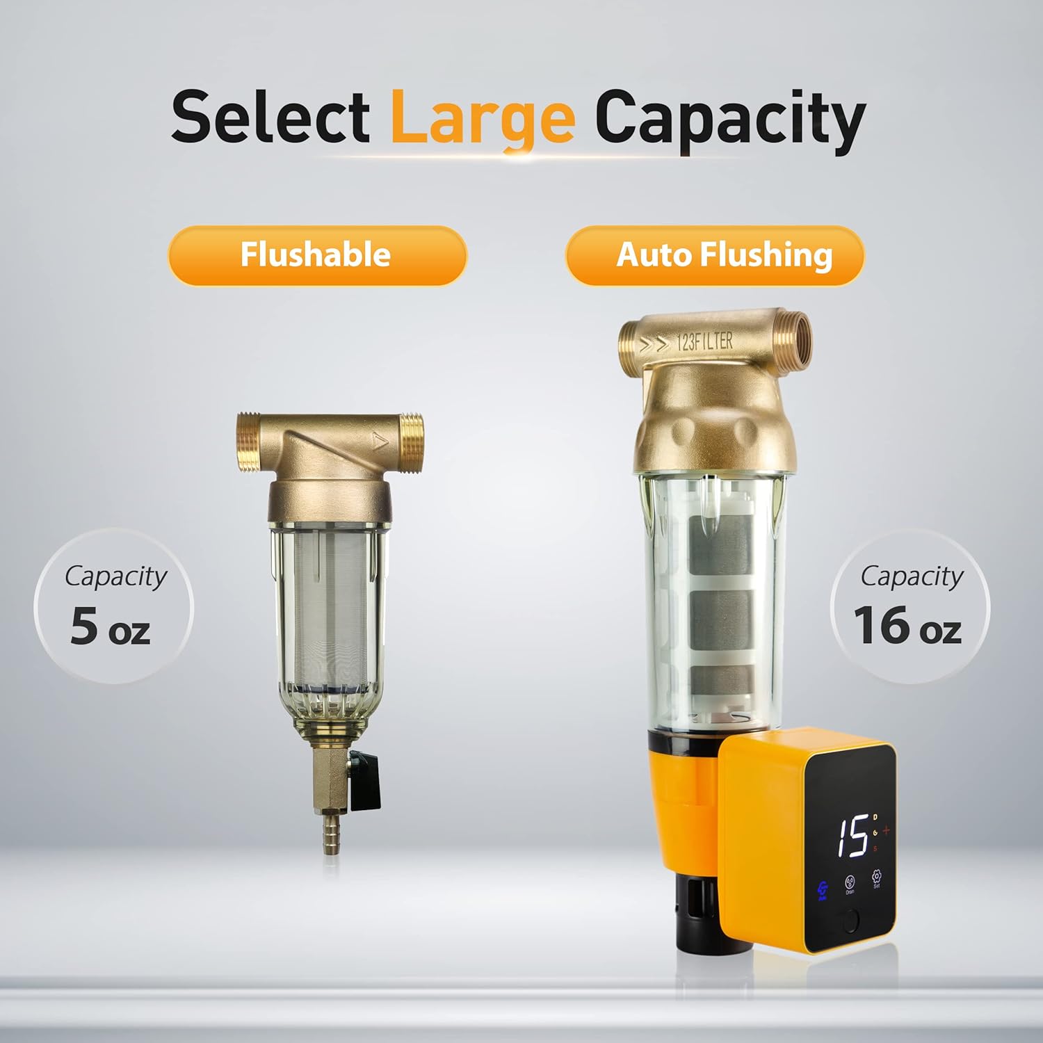 Express Water Ultimate Protection Whole House Water Filter System + iSpring WSP50ARB Spin Down Sediment Water Filter