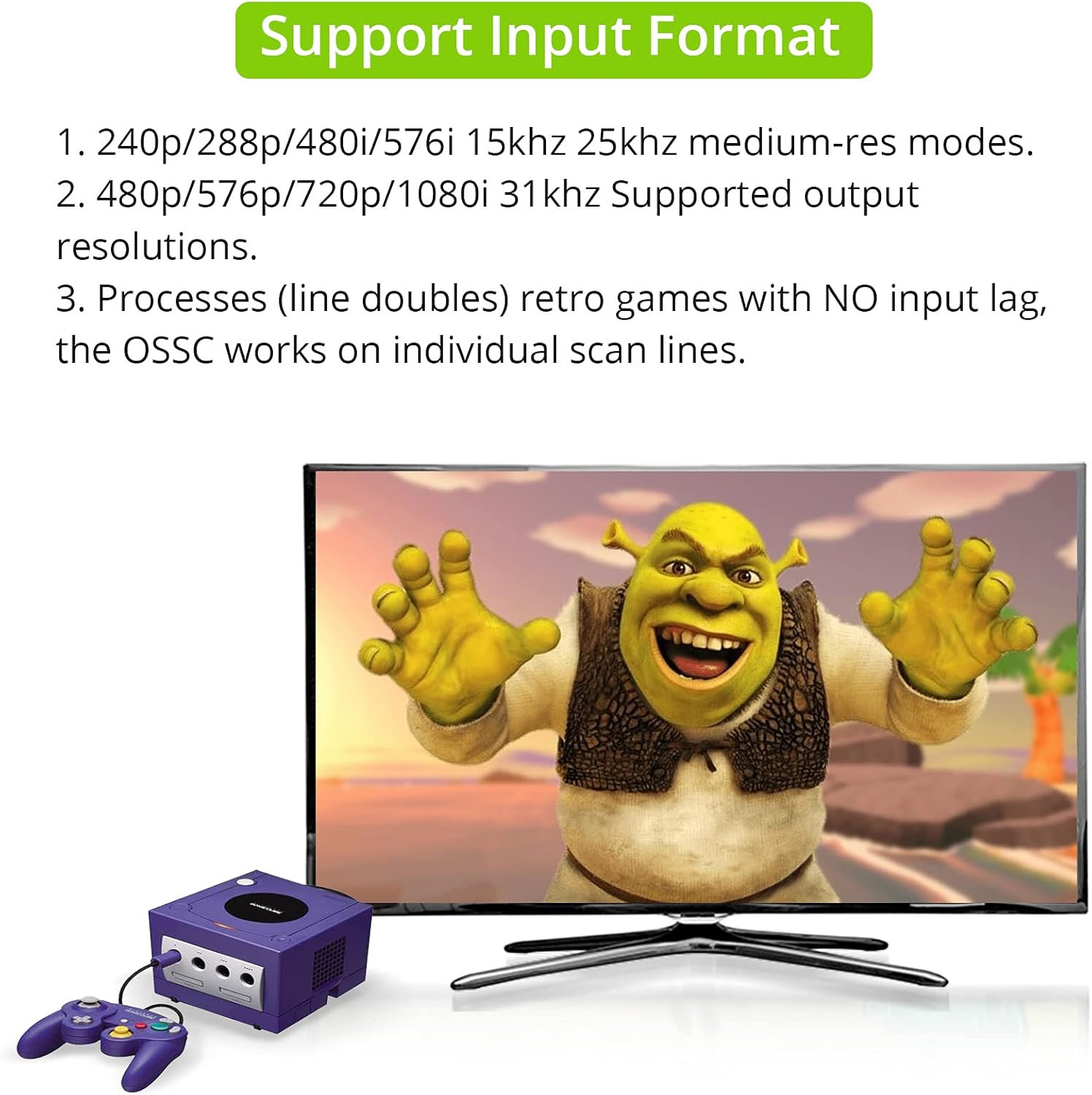 LiNKFOR OSSC Open Source Scan Converter v1.6 with SCART, Component and VGA to HDMI for Retro Gaming. Line Multiplier upscaler Perfect for Zero lag RGB Retro Gaming Game Console