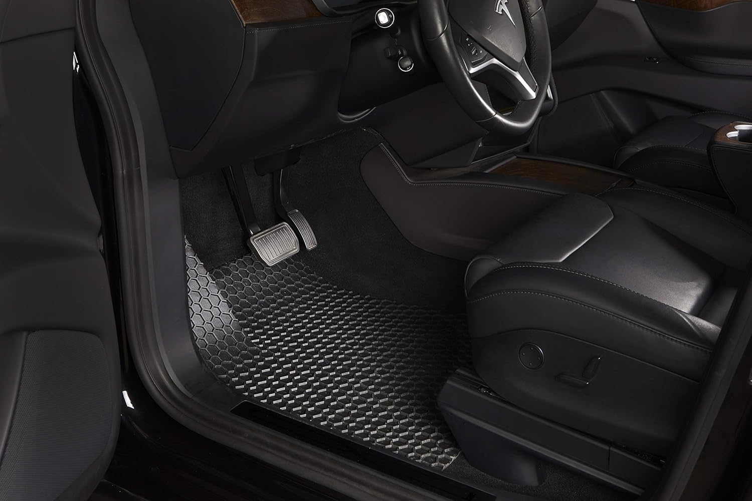 TOUGHPRO Floor Mats Accessories 1st + 2nd + 3rd Row + Cargo Mats Accessories Compatible with Honda Odyssey (8 Seater) All Weather Heavy Duty Black Rubber 2011 2012 2013 2014 2015 2016 2017
