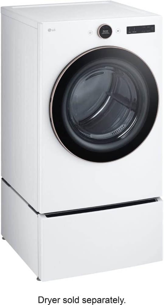 LG WDP6W 27 inch White Laundry Pedestal with Storage Drawer