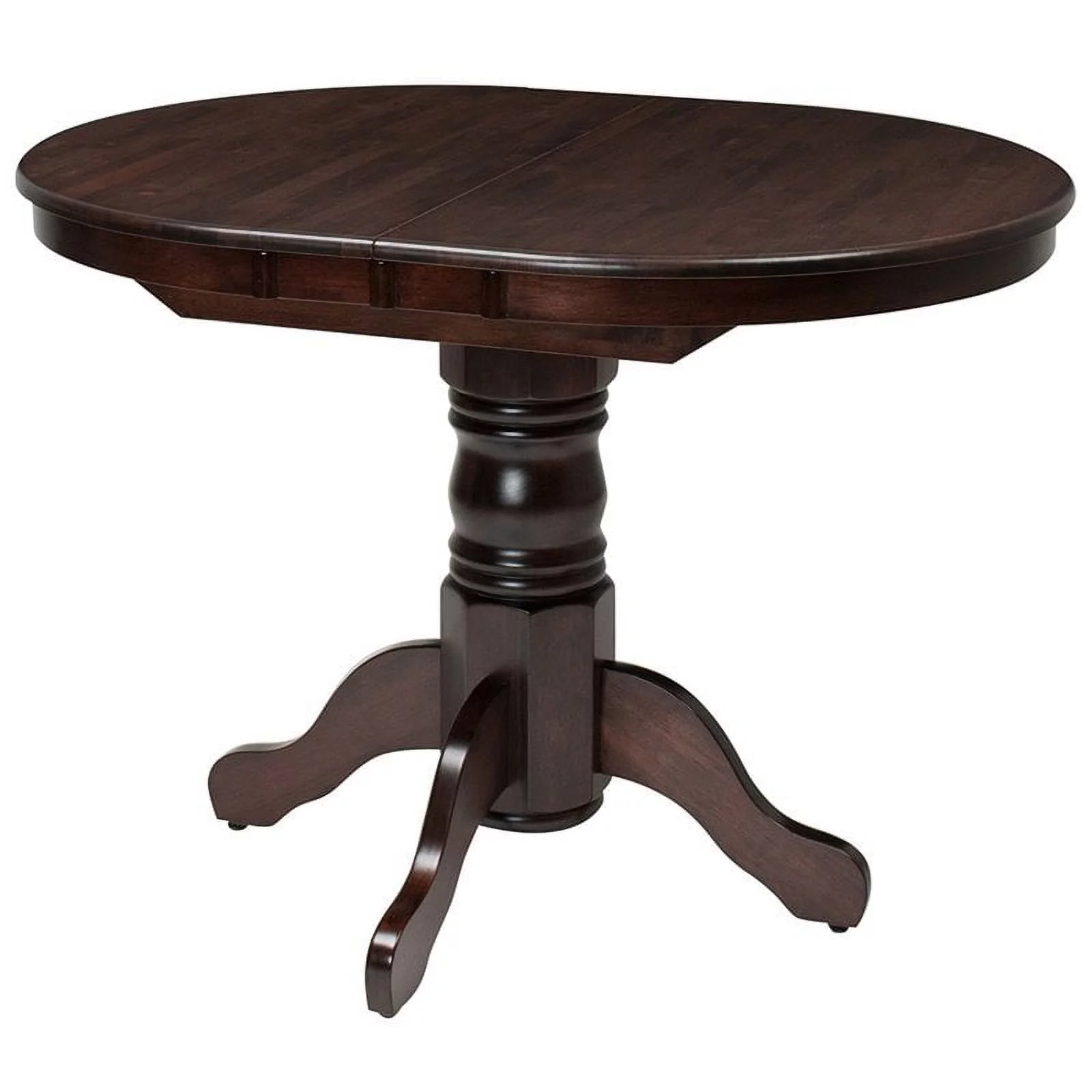 Pemberly Row Extendable Oval Contemporary Wood Dining Table in Cappuccino - Curated Treasures Market