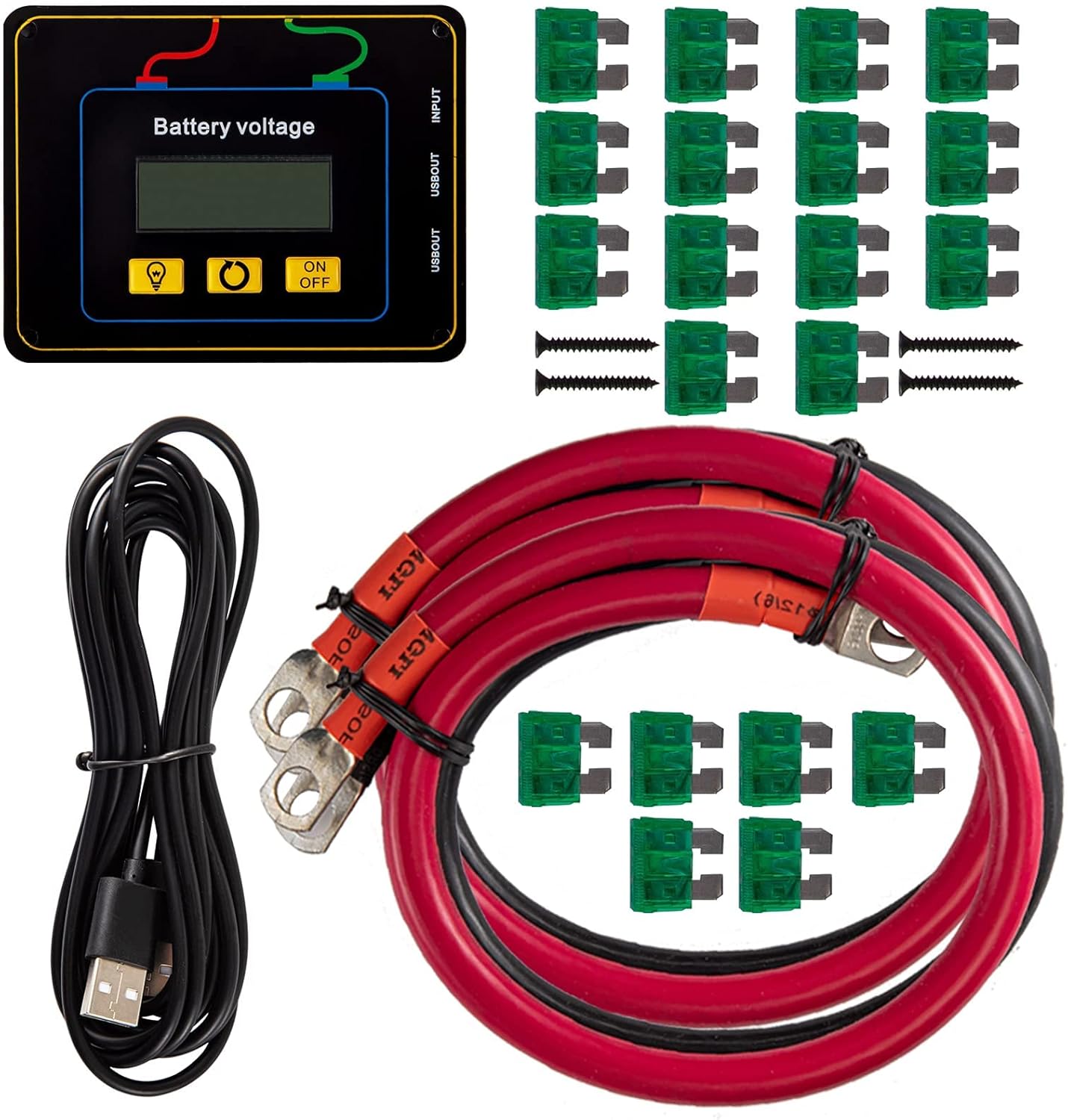 VEVOR Power Inverter, 5000W Modified Sine Wave Inverter, DC 12V to AC 110V Car Converter, with LCD Display, Remote Controller, LED Indicator, GFCI Outlets Inverter for Truck RV Car Boat Travel Camping
