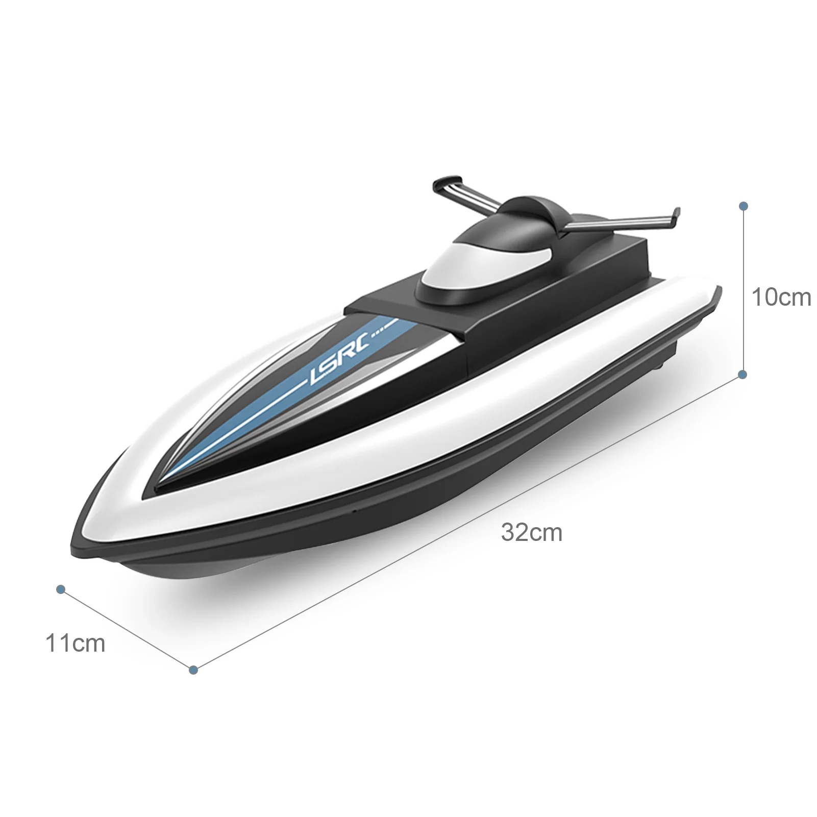 moobody LSRC Boat Remote Control Boat Race Boat 2.4GHz Waterproof Toy for Lake Pool Sea Gift for Kids Boys Girls