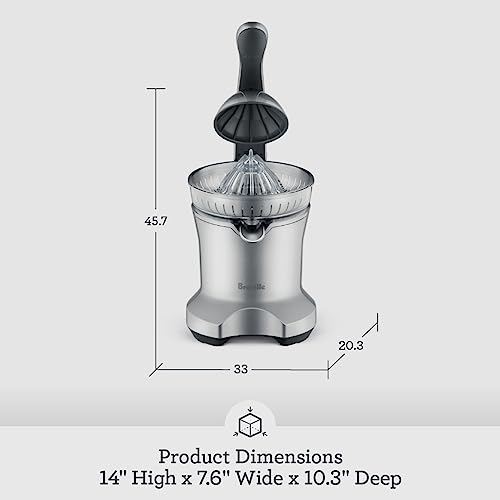 Breville Bcp600 Heavy Grade Polymer Body Citrus Press Motorized Juicer 110 Watts Stainless Steel Corded Electric juicer