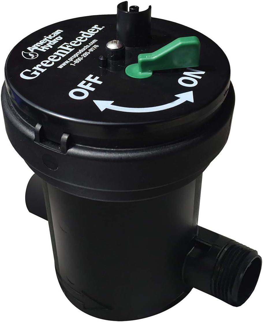 American Hydro Systems GreenFeeder Automatic Liquid Injector System, Works with Residential or Commercial Lawn Irrigation System, Use with NatureShield or GrassSoGreen