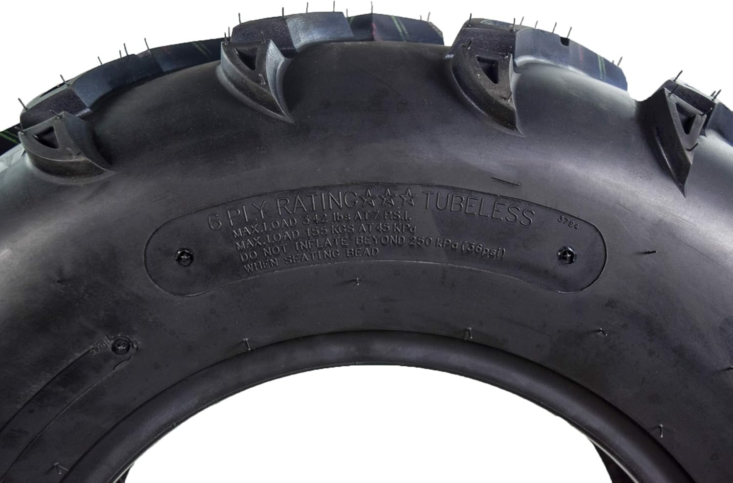 MASSFX MK25812 ATV 25x8-12 Tires 2 Set Front 6 Ply 1/2" Tread Depth 25x8x12