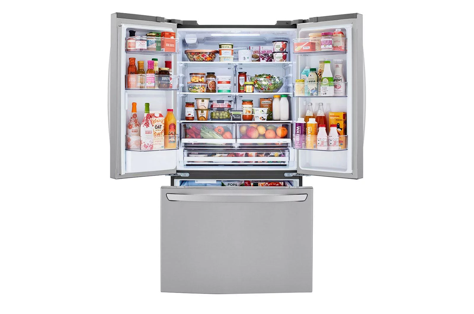 36 Inch 3-Door French Door Refrigerator with 29 Cu. Ft. Capacity, Spill-Protector