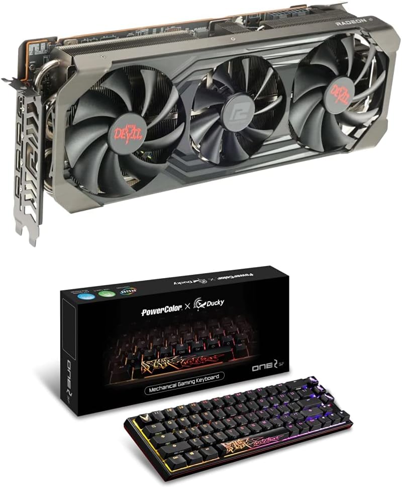 PowerColor Red Devil AMD Radeon RX 6600 XT Gaming Graphics Card with 8GB GDDR6 Memory, Powered by AMD RDNA 2, HDMI 2.1