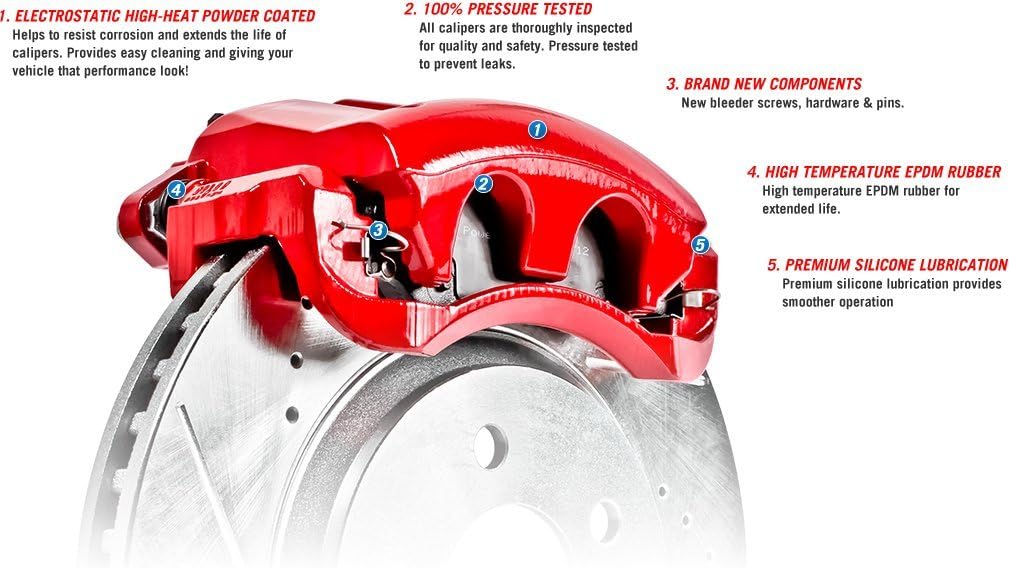 Power Stop KC3097-36 Front Z36 Truck and Tow Brake Kit with Calipers