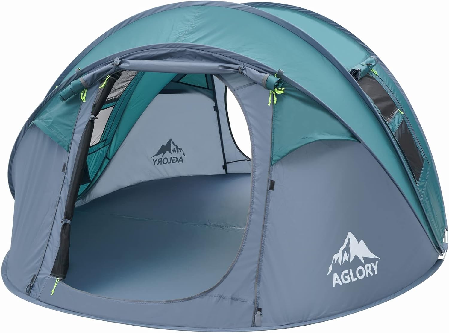 4-5 Person Easy Pop Up Tent,Automatic Setup,Waterproof, 2 Doors-Instant Family Tents for Camping, Hiking & Traveling