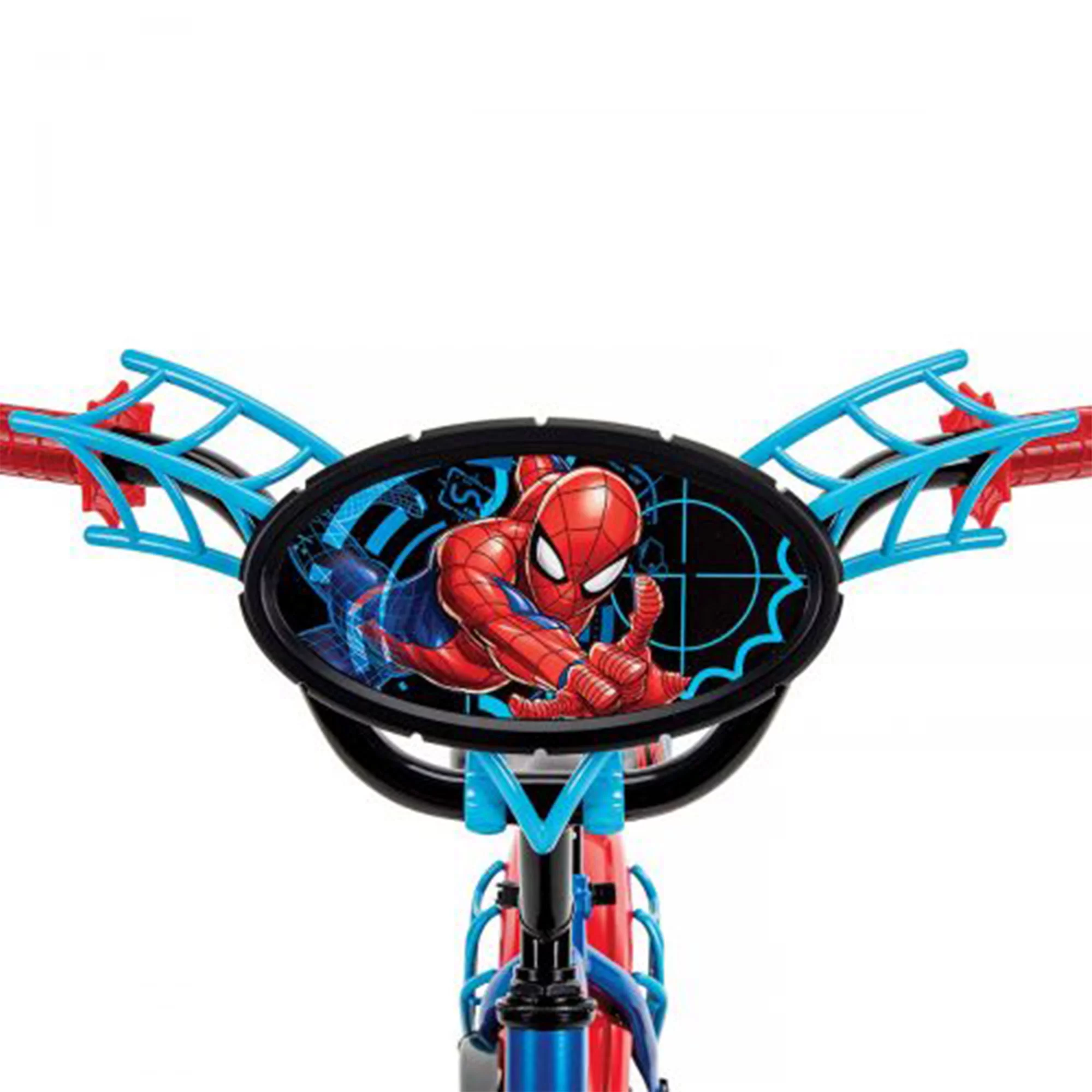Huffy 12 Inch Marvel Spider-Man Kids First Bike with Training Wheels, Blue