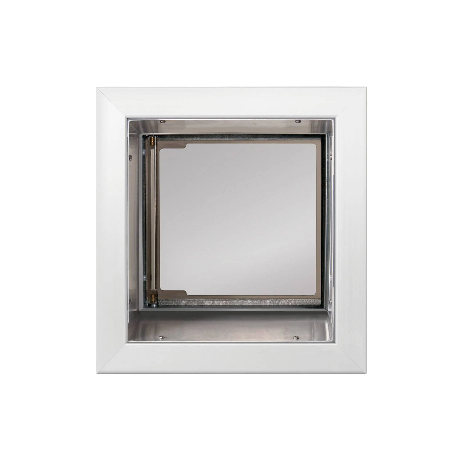 PlexiDor Wall Mount Pet Door in White, Small