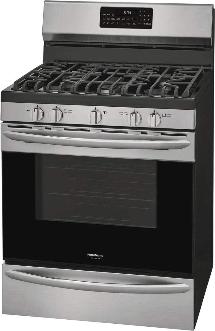 Frigidaire Gallery GCRG3060AF 5 Cu.Ft. Stainless Free-Standing Gas Range with Air Fry