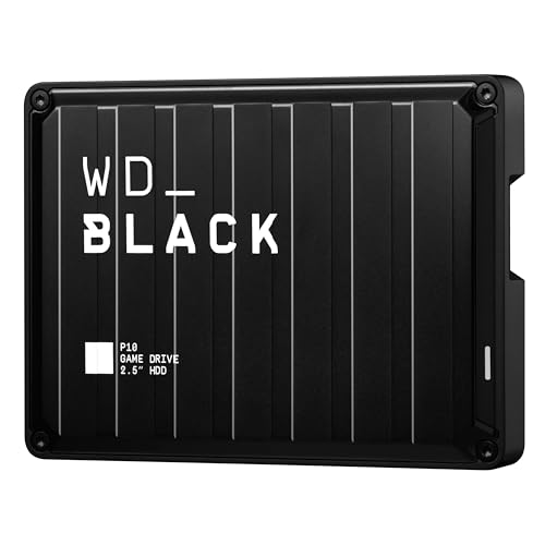 WD_BLACK 5TB P10 Game Drive, Portable External Hard Drive, Works with Playstation, Xbox, & PC - WDBA3A0050BBK-WESN