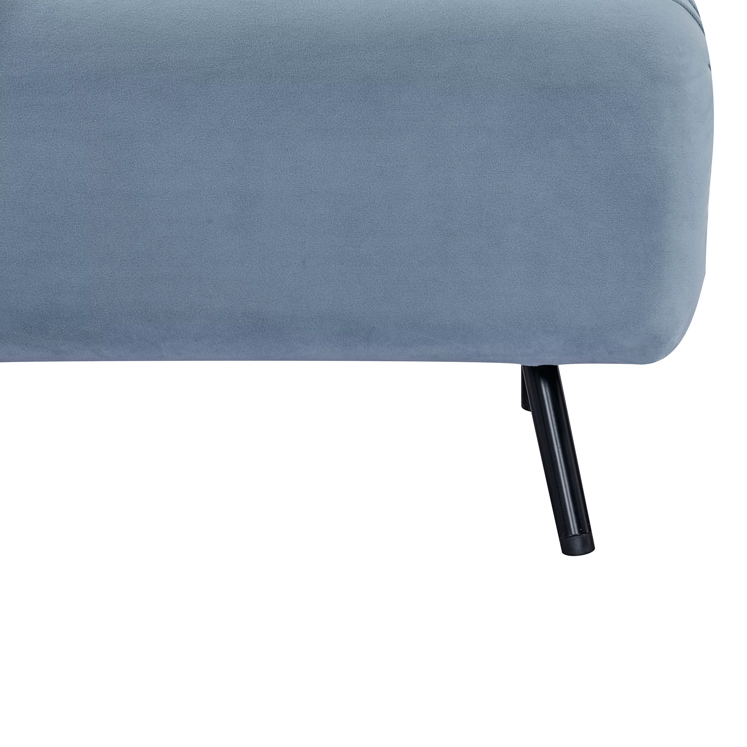 A&D Home Kahlo 30" Convertible Futon Chair, Velvet Blue