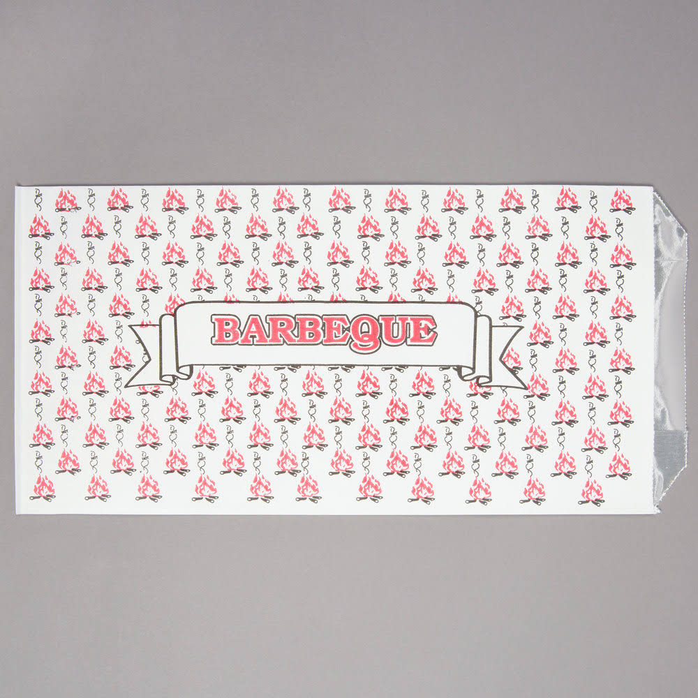1/2 Gallon Foil BBQ Bag - 500/Case