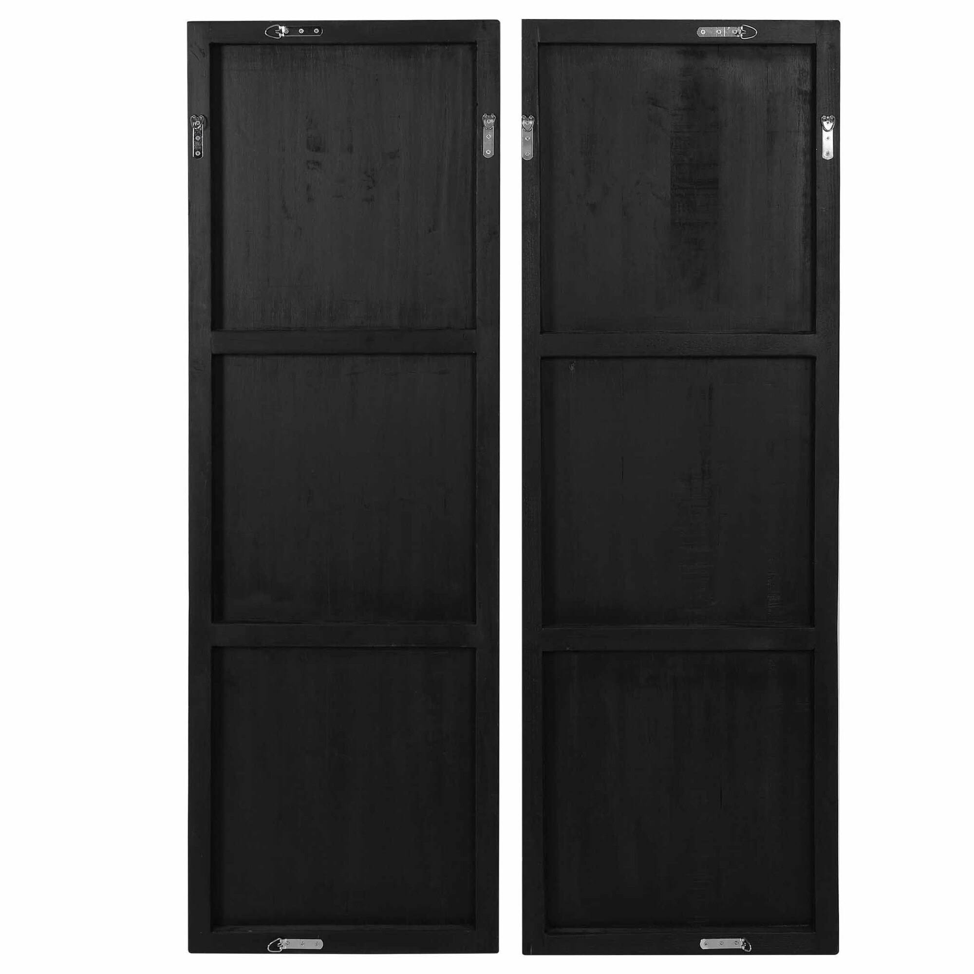 Uttermost 04199 Asuka Carved Wood Wall Panels - Set of 2