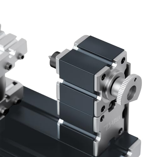 High Power 60W Powerful Mini Metal DIY 4-axis Rotating Lathe Lathes Machine Tools With Base 12000 rpm for Wood Soft Metals Plexiglass Plastic