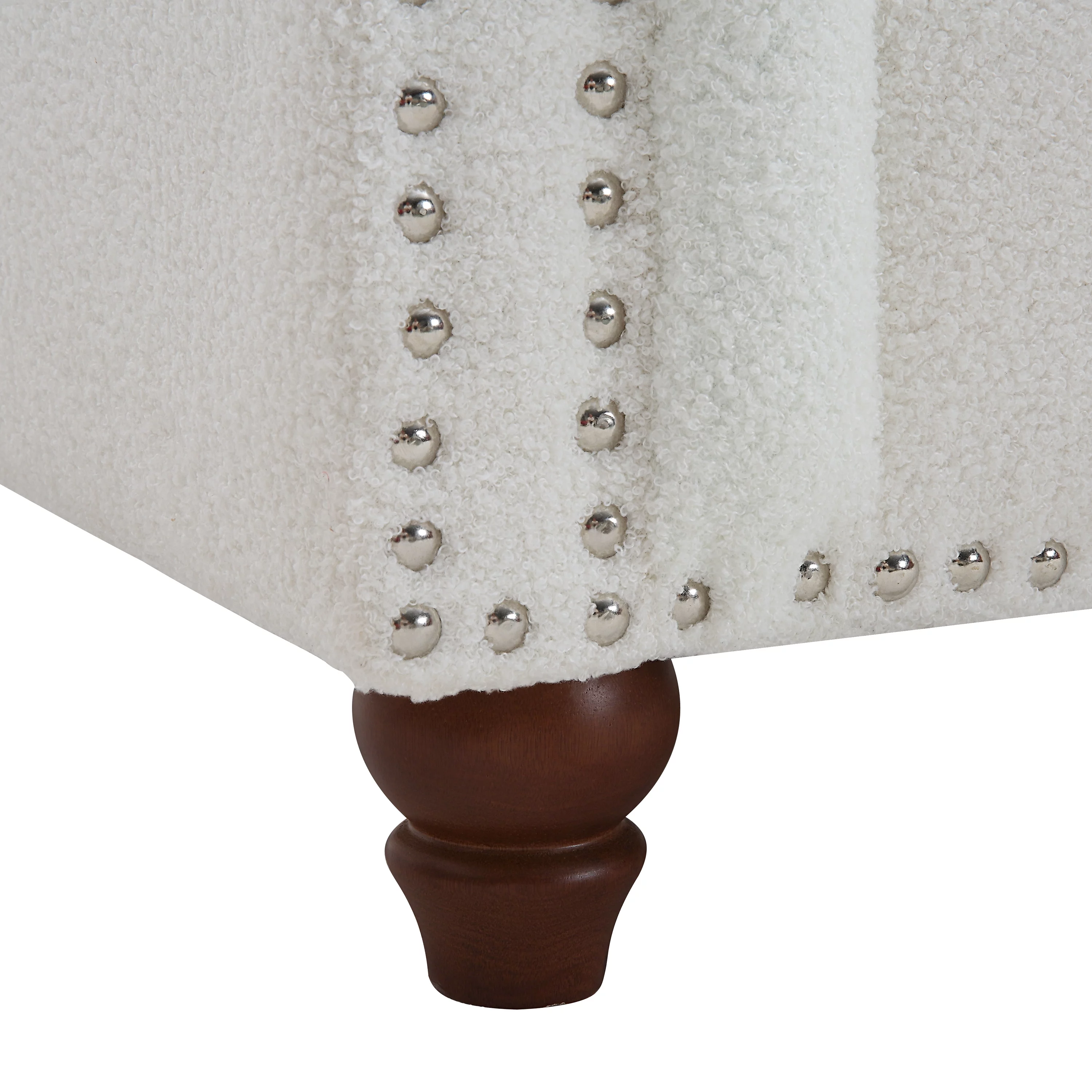 Chesterfield Teddy Velvet Button Tufted Sofa, Upholstered Couch with Nailhead Arms and Rubber Wood Legs for Living Room Office Bedroom