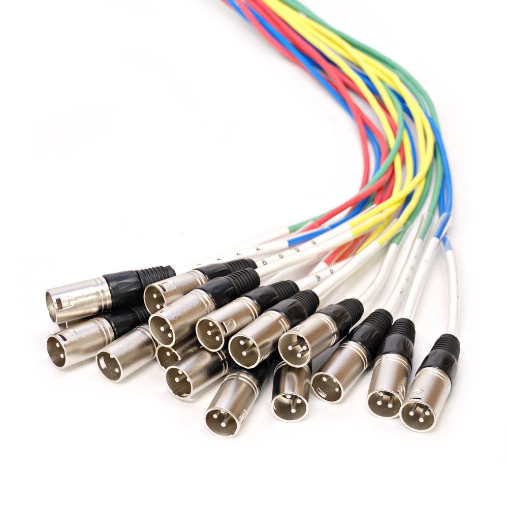 Seismic Audio Rack Mount 32 Channel TRS Combo Splitter Snake Cable-5' and 30' XLR Trunks (SARMSS-32x530)