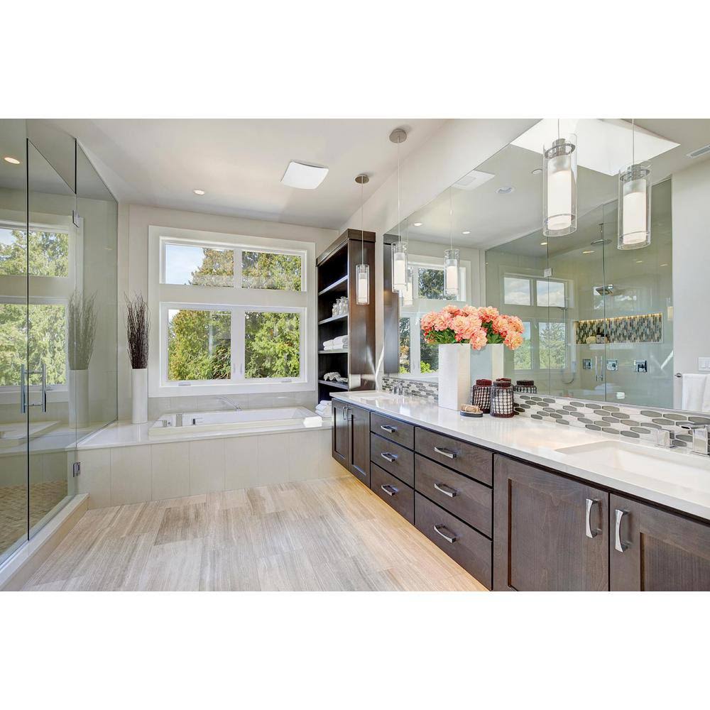 Revent 110 CFM Easy Installation Bathroom Exhaust Fan with Humidity Sensing