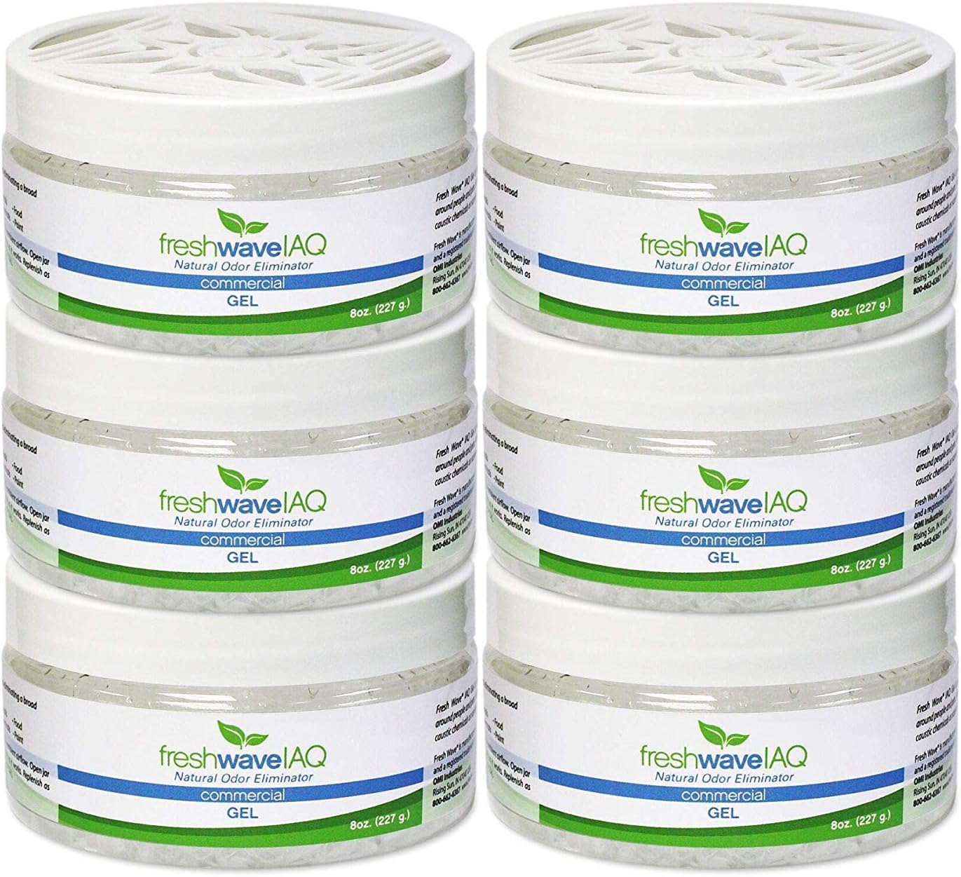 Fresh Wave IAQ Commercial Odor Eliminating Gel, 8 fl. oz. (Pack of 6) Pack of 2