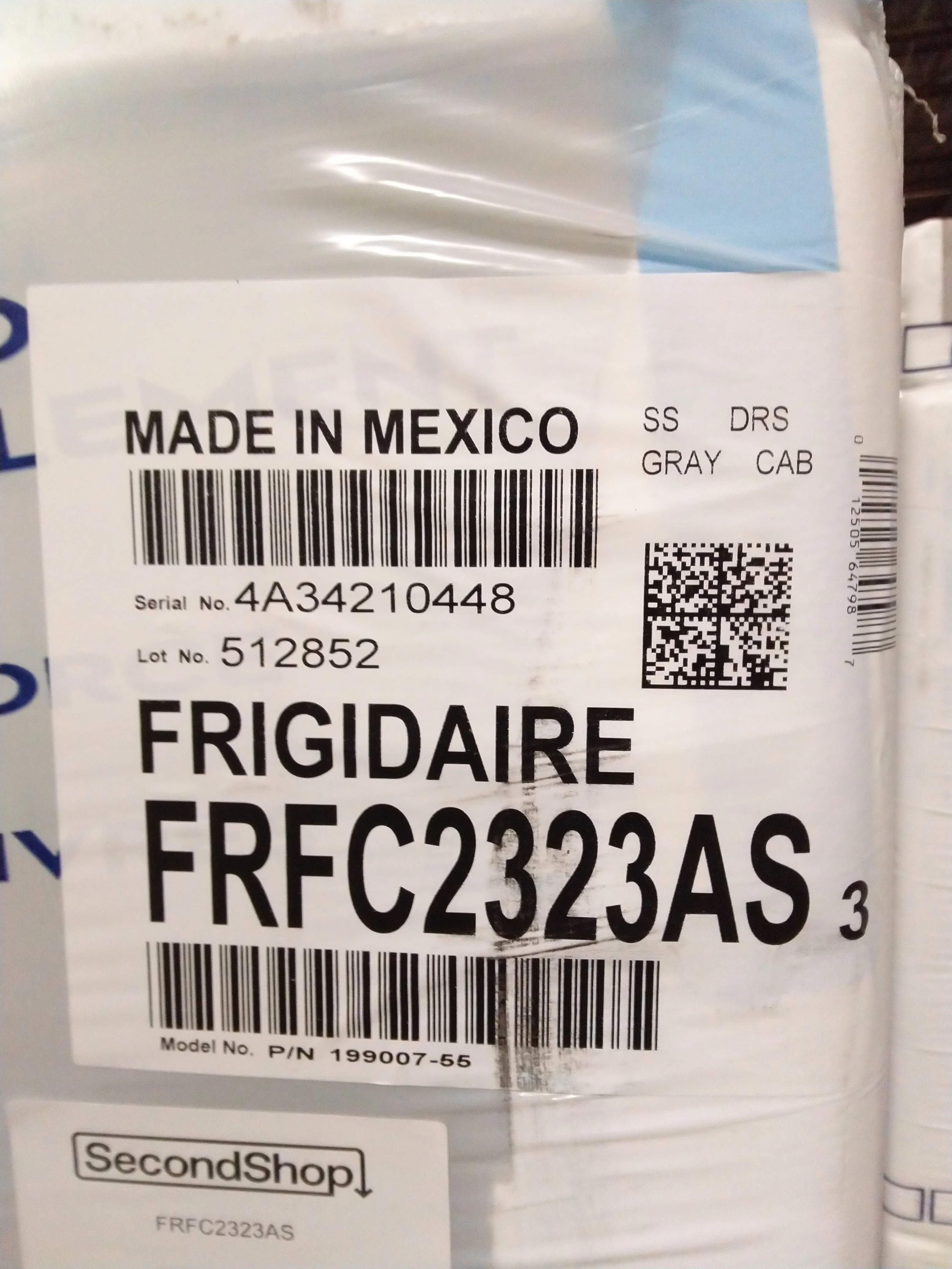 FRIGIDAIRE 36 IN. 22.6 CU FT. STAINLESS STEEL COUNTER-DEPTH FRENCH DOOR REFRIGERATOR - FRFC2323AS
