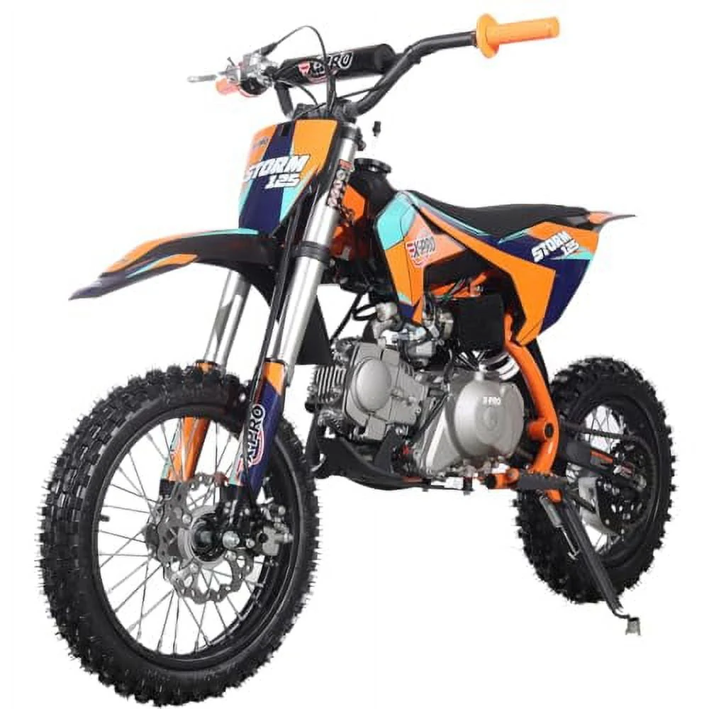 X-PRO Brand New 125cc Dirt Bike with Automatic Transmission, Electric Start, Big 14/12 Tires