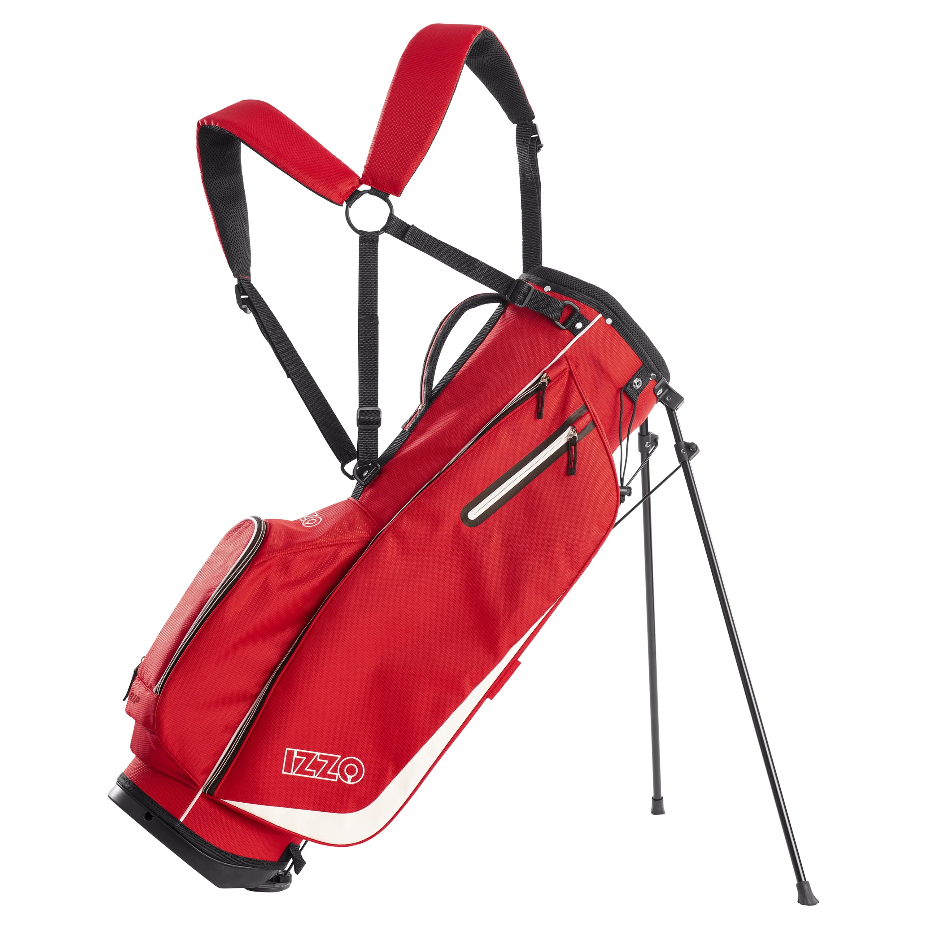 Izzo Golf Ultra-Lite Stand Bag - Grey/Lime