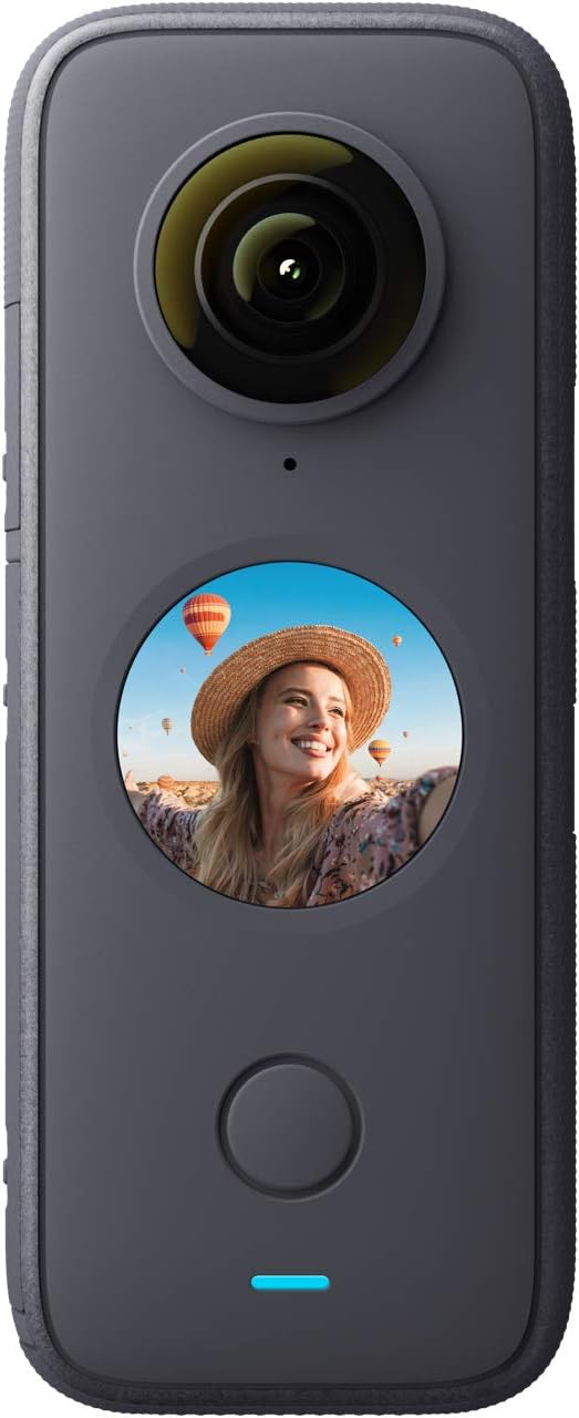 Insta360 ONE X2-360 Degree Waterproof Action Camera, 5.7K 360, Stabilization, Touch Screen, AI Editing, Live Streaming, Webcam, Voice Control (Ultimate Kit)