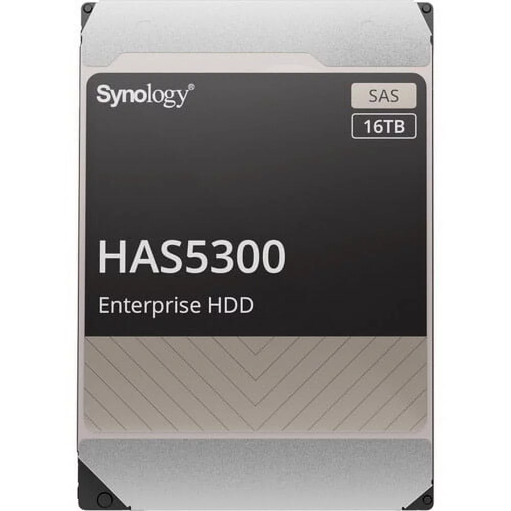 Synology 16TB HAS5300 SAS-3 3.5" Internal Enterprise HDD, Black