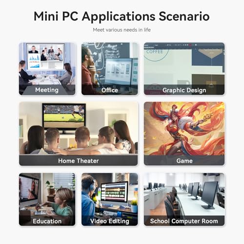 Beelink SER5 MAX Mini PC, AMD Ryzen 7 6800U (8C/16T, up to 4.7GHz), 32GB LPDDR5 500GB M.2 NVMe SSD, Mini Desktop Computer 4K@60Hz Triple Output/DP/HDMI/Type-C/WiFi 6/BT5.2/Gaming/Home