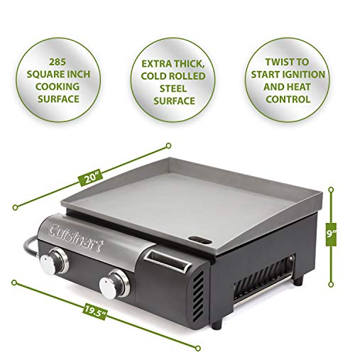 Cuisinart Gourmet Gas Griddle Cgg-501 Stainless Steel 5861.42 countertop griddle appliance