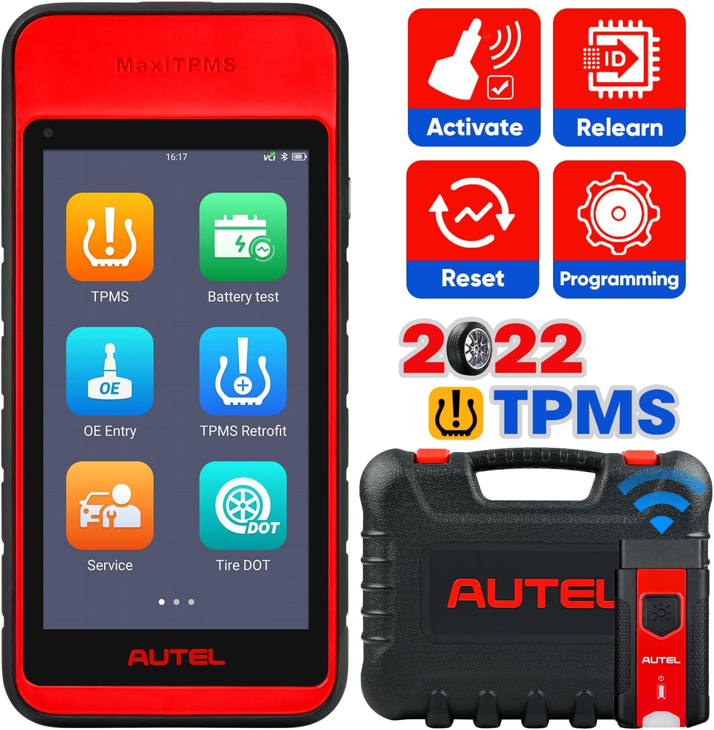 Autel MaxiLink ML629 Automotive OBD2 Scanner, 2022 Newest Model Upgraded of AL619, ML619, Car Code Reader Check Engine ABS SRS Transmission Diagnostic Scan Tool with Auto VIN, Ready Test, DTC Lookup