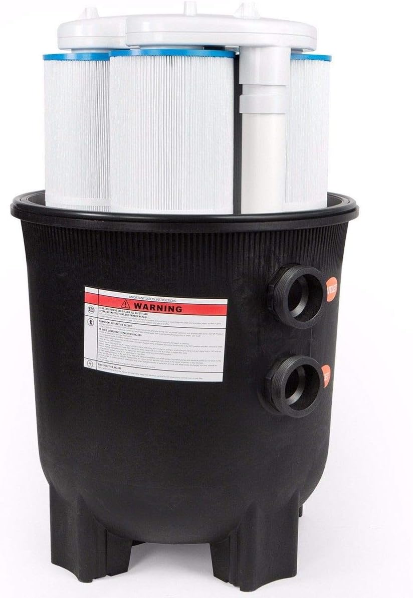 XtremepowerUS 425 sq ft Inground Pool Cartridge Filter In-Ground Swimming Pool and Spa Pool Filter System