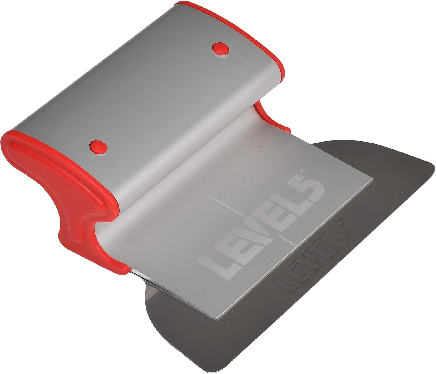 LEVEL5 14" Skimming Blade | Smoothing/Knock-Down Knife | Extruded Aluminum & European Stainless Steel Construction | High-Impact End Caps | Sheetrock Drywall Gyprock Wall-Board Plasterboard | 4-914
