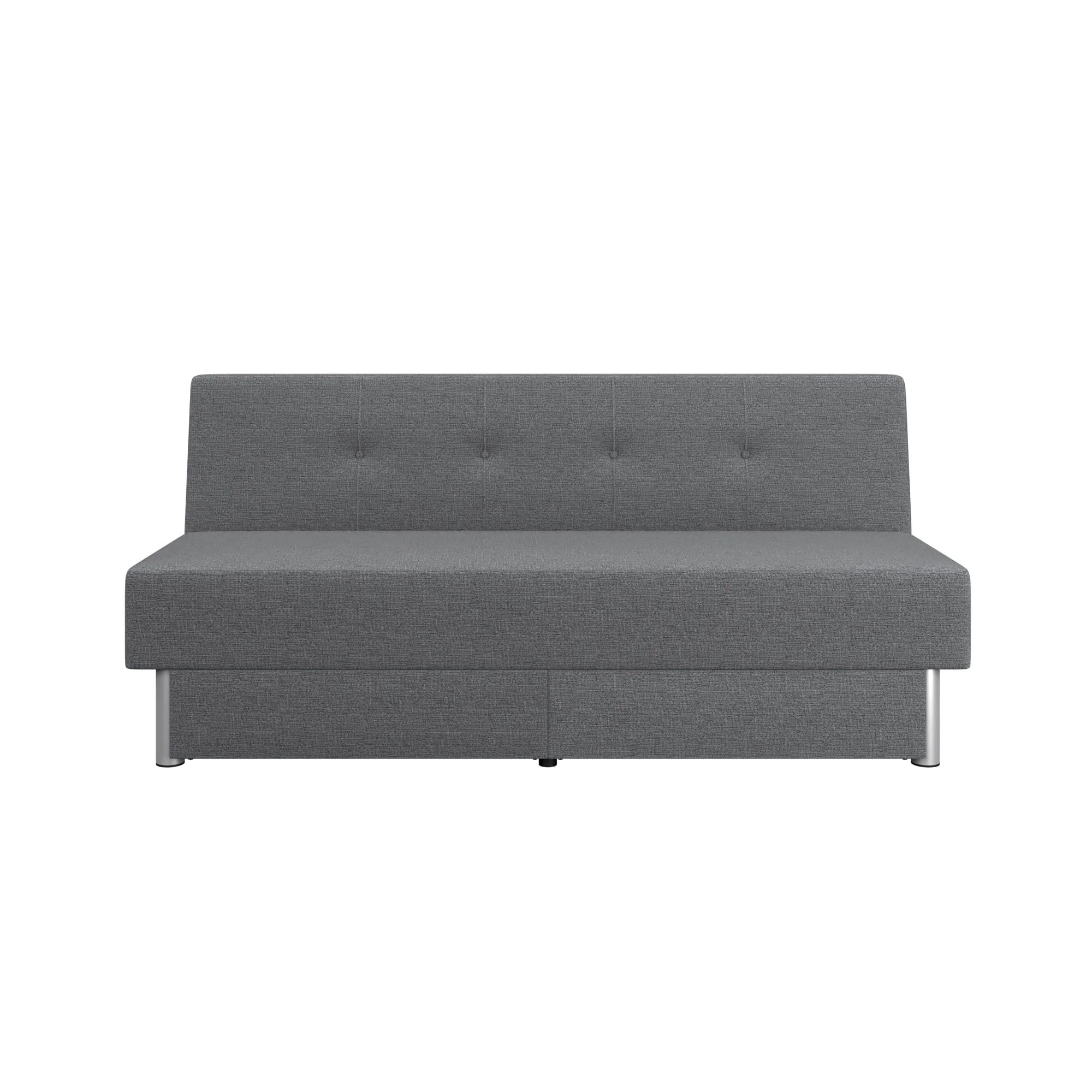 Serta Windsor Futon with Storage and Power, Gray Fabric