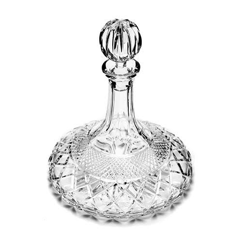 Charles IV Hand Cut Crystal Ships Decanter, 25.4 oz. by Ruckl