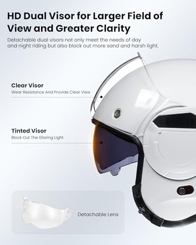 ILM Vintage Full Face Modular Motorcycle Helmet for Adults Men ATV UTV Snowmobile with 180° Reversible Chin Guard DOT Model-B707(Matte Black, L)