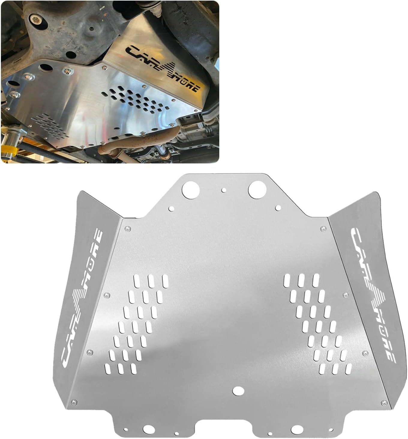 Catalytic Converter Protection Shield Aluminium Fits 2005-2015 To-yota Tacoma 4WD Model Only, 100% Accuracy of Fit - catalytic converter anti theft