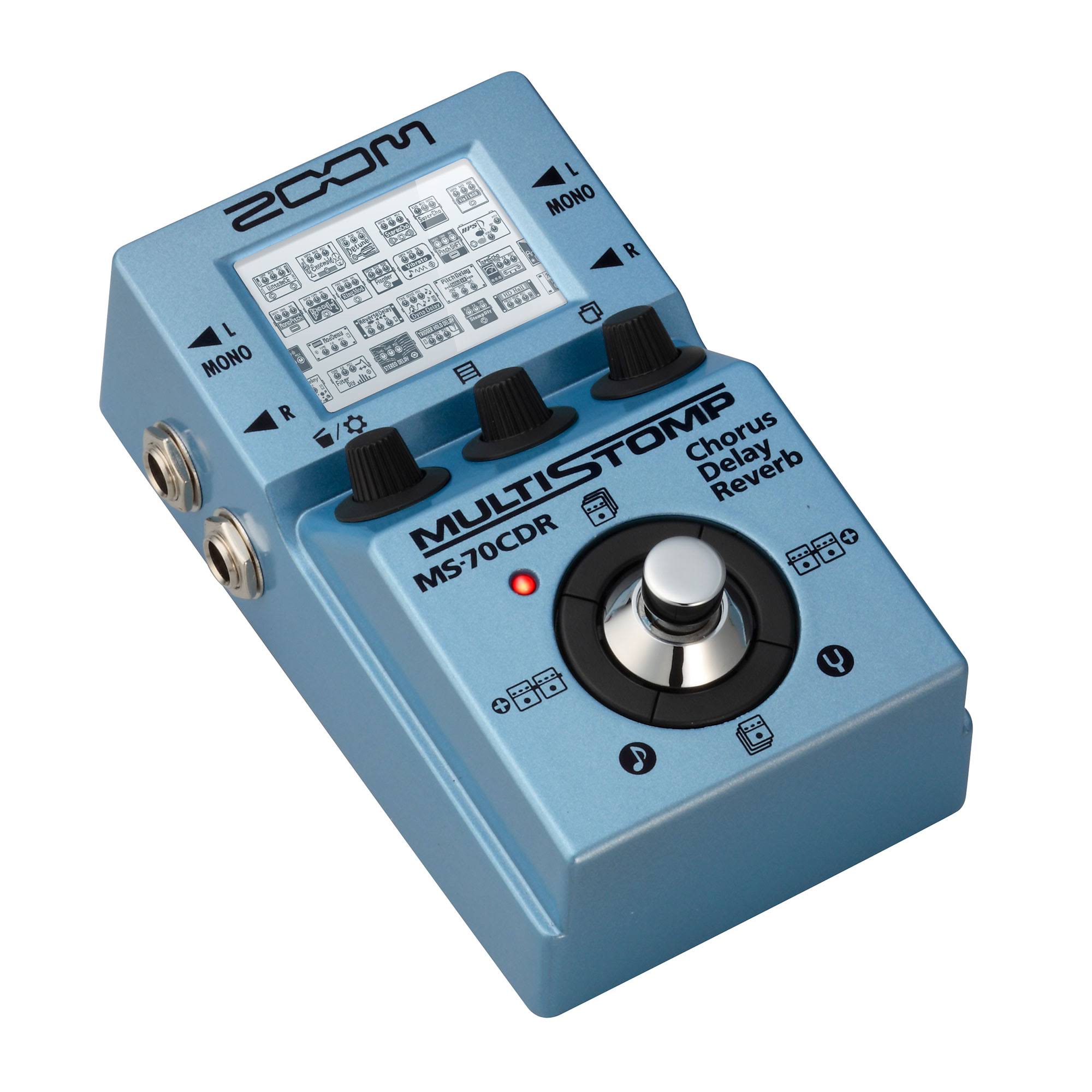 Zoom MS-70CDR - MultiStomp Bass Pedal - Chorus, Delay, Reverb Effects