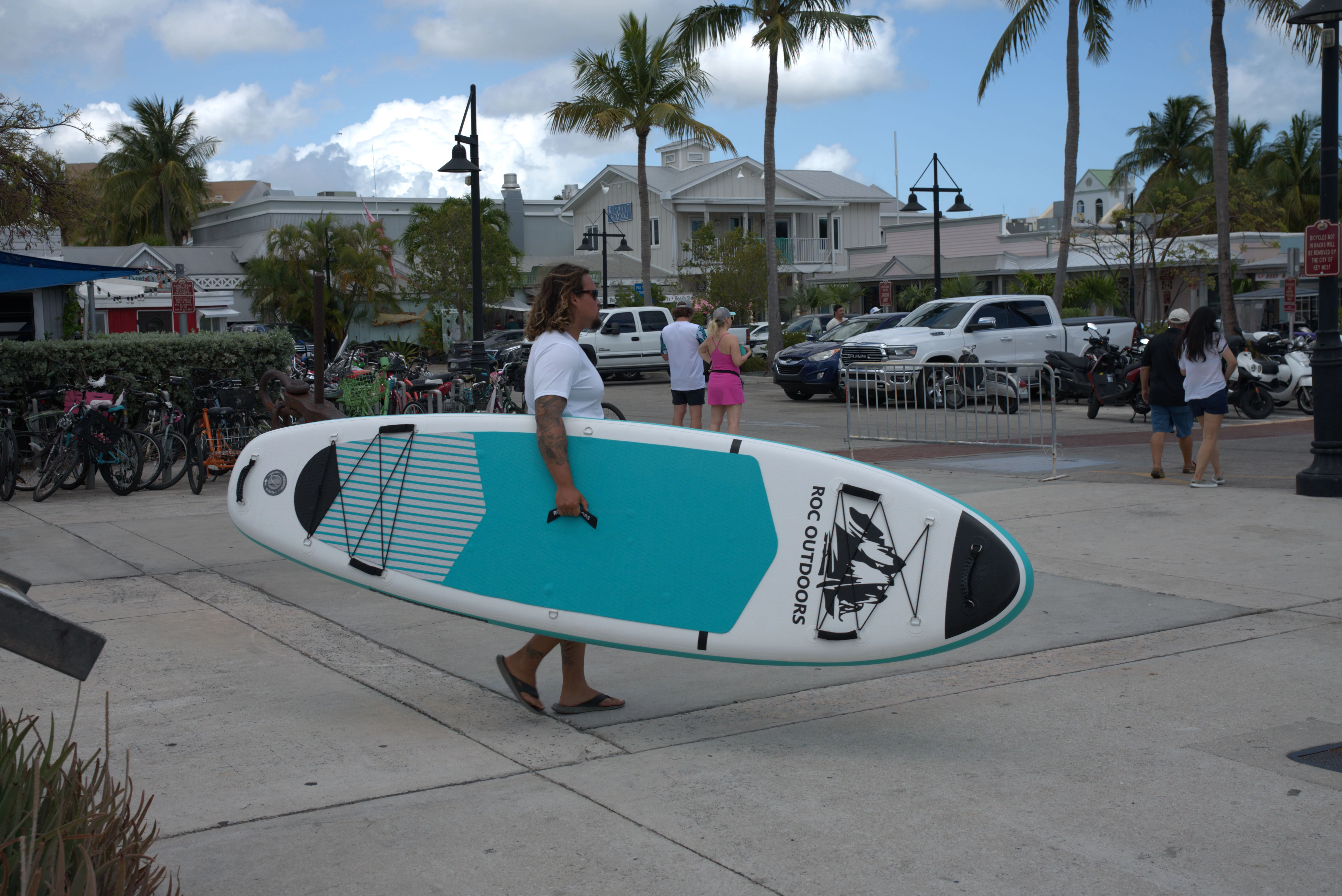 Roc Inflatable Stand Up Paddle Board with Premium sup Accessories & Backpack, Non-Slip Deck, Waterproof Bag, Leash, Paddle and Hand Pump