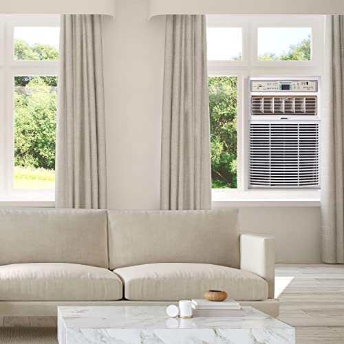 Keystone Slider Casement Window-Wall Air Conditioner and Dehumidifier with 4-Way Air Direction Control