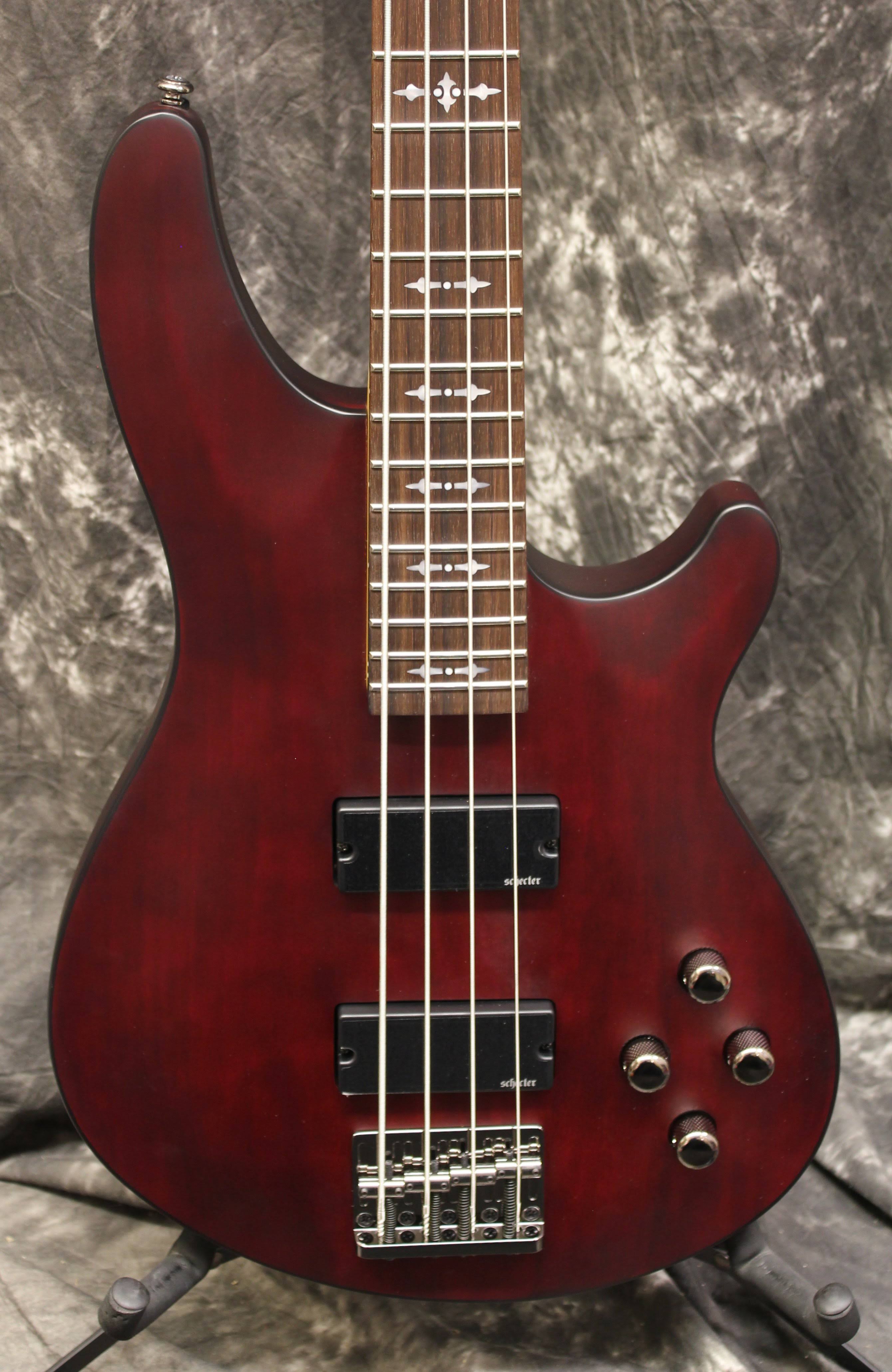 Schecter Omen-4 Electric Bass Guitar Walnut Satin