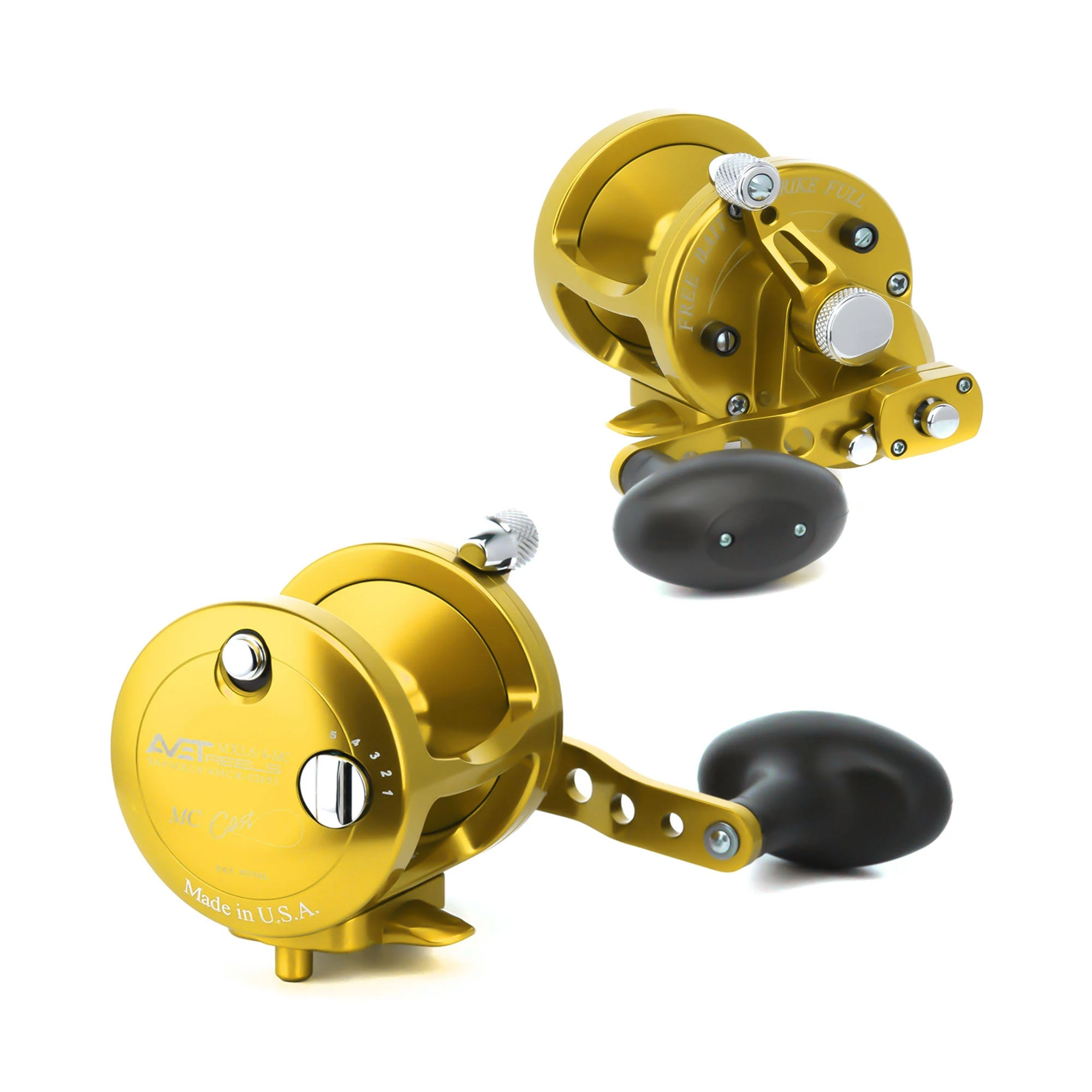 Avet MXL 5.8 MC Single Speed Lever Drag Casting Reels Blue