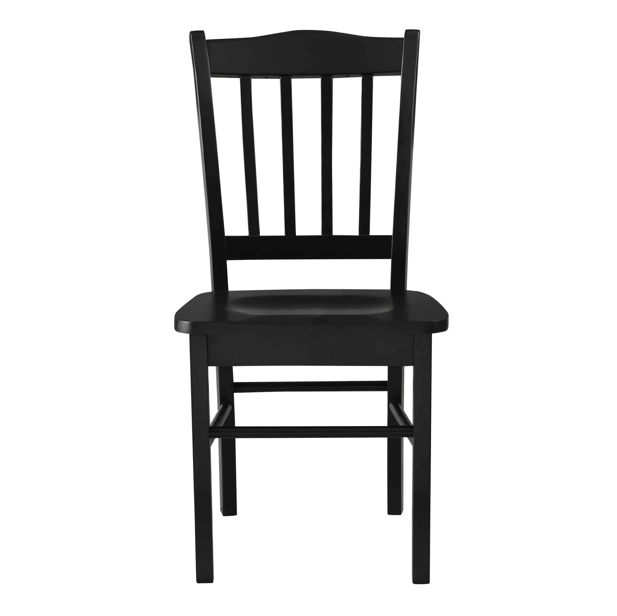Boraam Shaker Rubberwood Dining Chairs in Black (Set of 2)