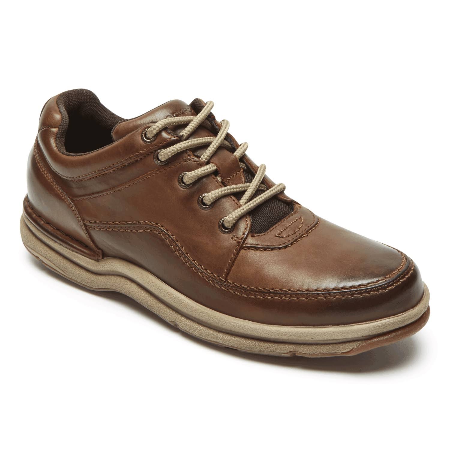 Men&s Rockport World Tour Classic Brown Leather - in Size 15
